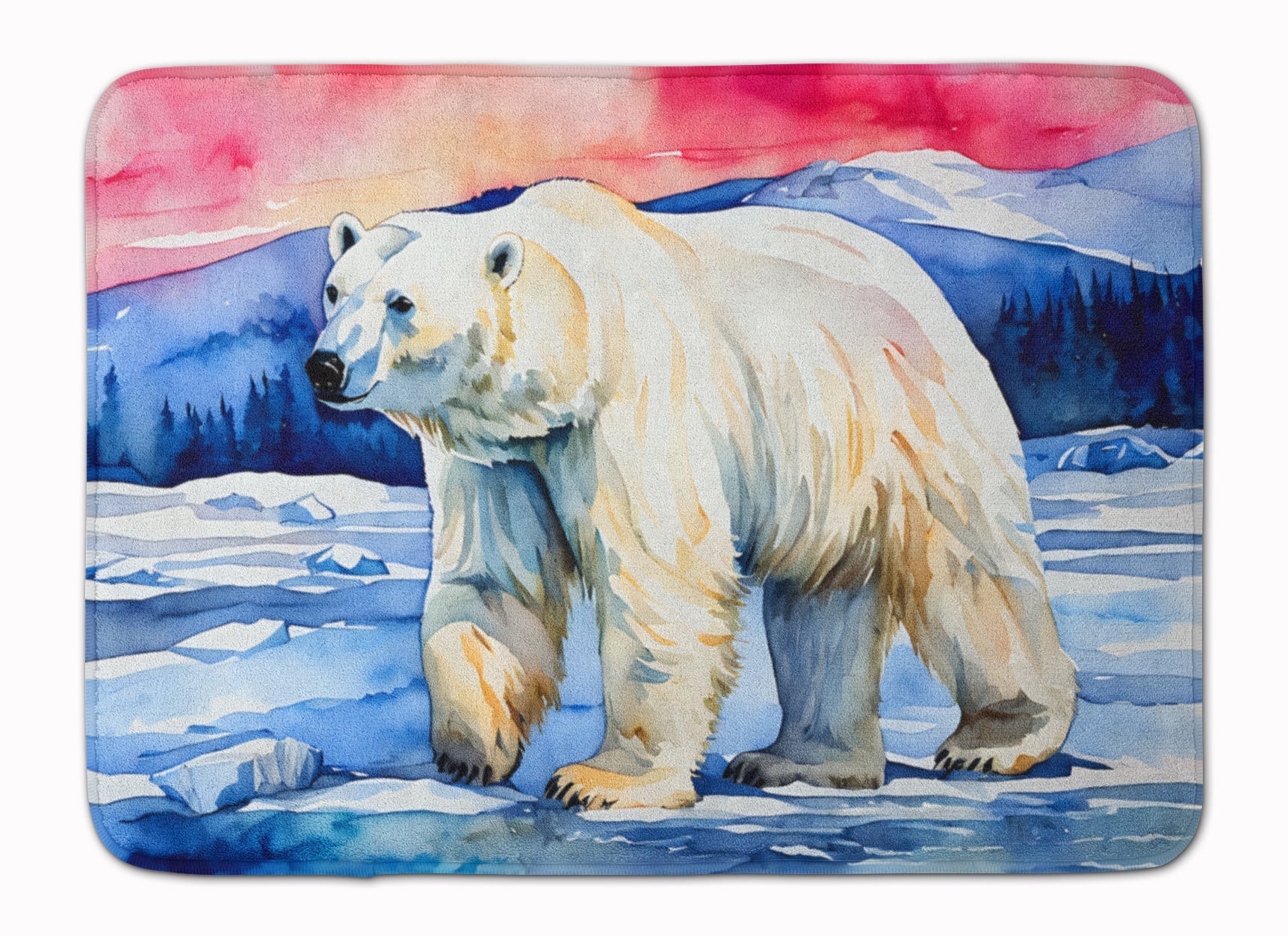 Polar Bear Memory Foam Kitchen Mat Machine Washable Anti-Fatigue Cushion Comfort Bath or Kitchen Rug