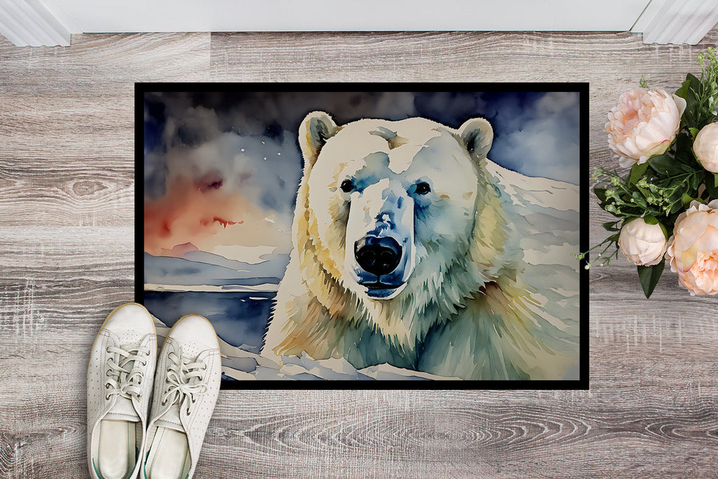 Polar Bear Doormat Indoor Outdoor 18H X 27W Front Door Mat Rugs for Entryway, Non Slip Washable