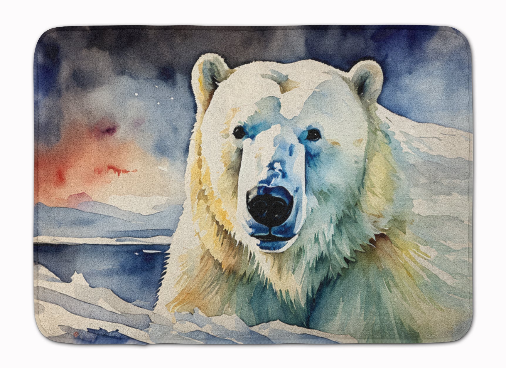 Polar Bear Memory Foam Kitchen Mat Machine Washable Anti-Fatigue Cushion Comfort Bath or Kitchen Rug
