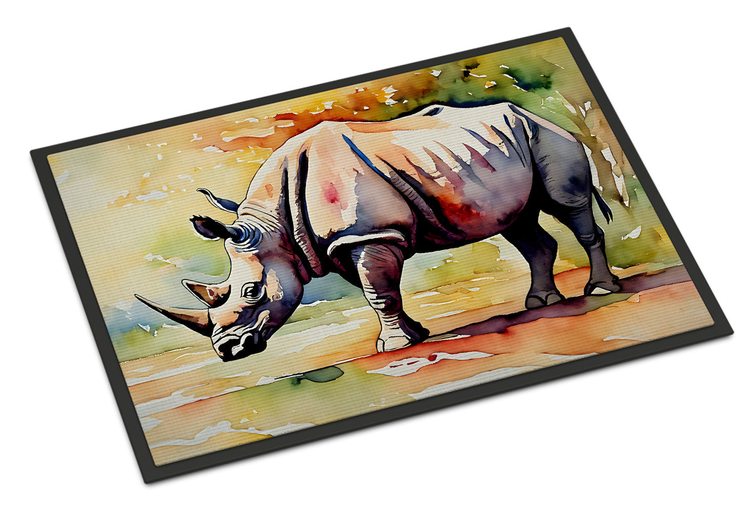 Rhinoceros Doormat Indoor Outdoor 24H X 36W Front Door Mat Rugs for Entryway, Non Slip Washable Low Pile,