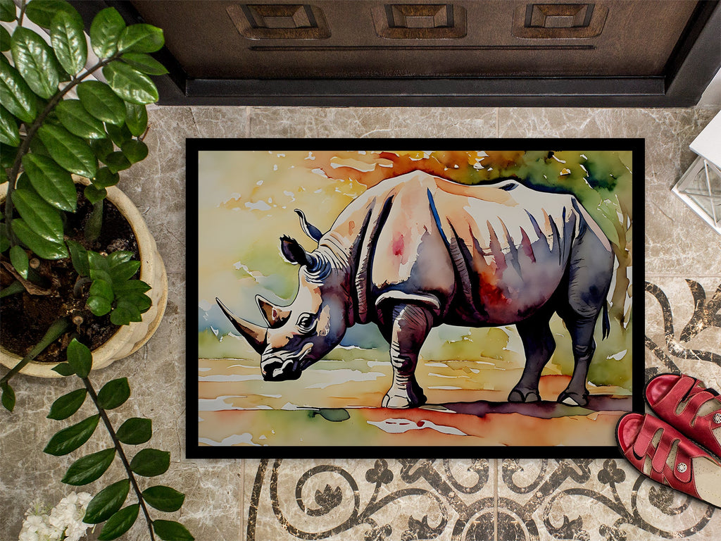 Rhinoceros Doormat Indoor Outdoor 18H X 27W Front Door Mat Rugs for Entryway, Non Slip Washable