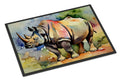 Rhinoceros Doormat Indoor Outdoor 24H X 36W Front Door Mat Rugs for Entryway, Non Slip Washable Low Pile,