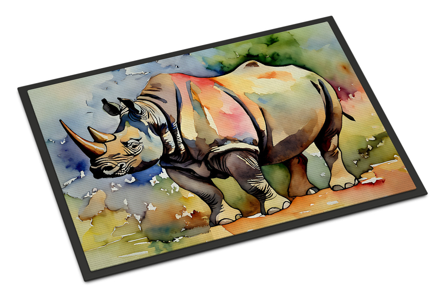 Rhinoceros Doormat Indoor Outdoor 24H X 36W Front Door Mat Rugs for Entryway, Non Slip Washable Low Pile,