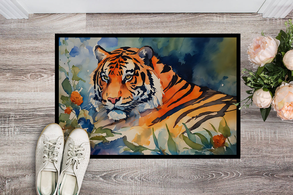 Tiger Doormat Indoor Outdoor 24H X 36W Front Door Mat Rugs for Entryway, Non Slip Washable Low Pile,