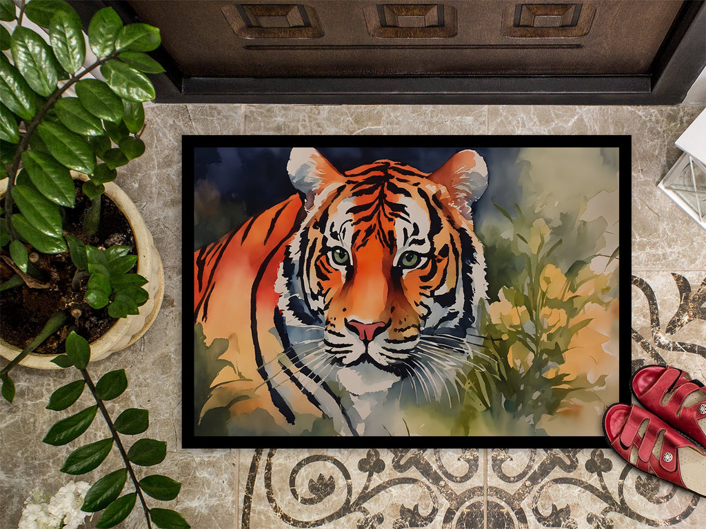 Tiger Doormat Indoor Outdoor 18H X 27W Front Door Mat Rugs for Entryway, Non Slip Washable