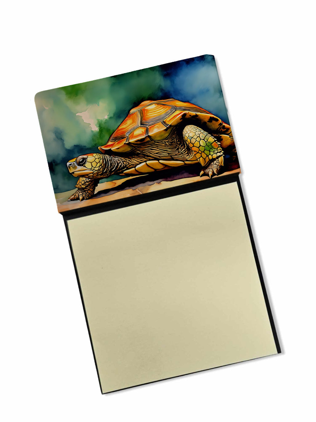 Turtles Tortoises Watercolor Sticky Note Holder Refillable Dispenser Desk Accessory 3x3 Pad Gift