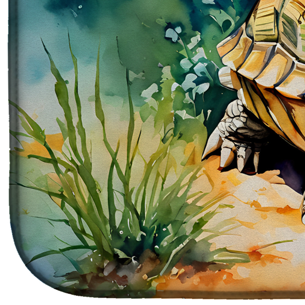 Turtles Tortoises Dish Drying Mat Absorbent Dish Drying Mat Pad for Kitchen Counter Dish Drainer Mat for Countertop, 14 x 21", Multicolor