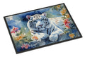 White Tiger Doormat Indoor Outdoor 18H X 27W Front Door Mat Rugs for Entryway, Non Slip Washable
