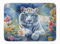 White Tiger Memory Foam Kitchen Mat Machine Washable Anti-Fatigue Cushion Comfort Bath or Kitchen Rug