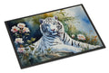White Tiger Doormat Indoor Outdoor 18H X 27W Front Door Mat Rugs for Entryway, Non Slip Washable