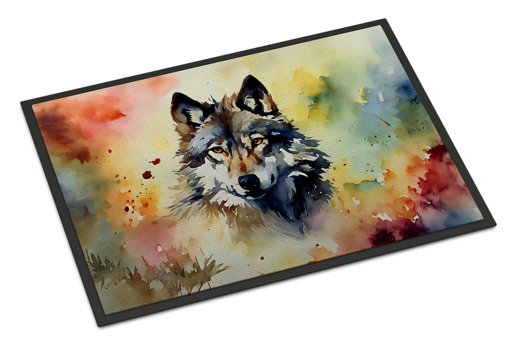 Wolves Wolf  Doormat Indoor Outdoor 24H X 36W Front Door Mat Rugs for Entryway, Non Slip Washable Low Pile,