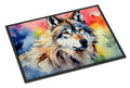 Wolves Wolf  Doormat Indoor Outdoor 24H X 36W Front Door Mat Rugs for Entryway, Non Slip Washable Low Pile,
