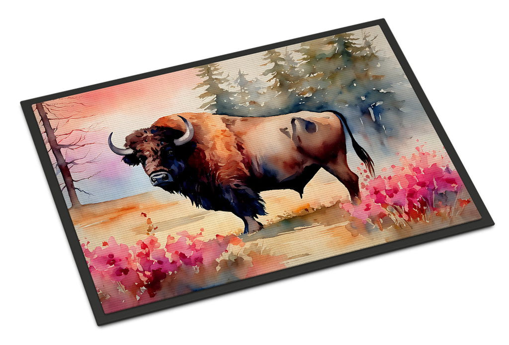 Wood Bison Doormat Indoor Outdoor 18H X 27W Front Door Mat Rugs for Entryway, Non Slip Washable