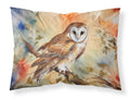 Perched Owl Woodland Wildlife Standard Pillowcase Lightweight Super Soft Easy Care Decorative Artwork Pillowcase, Standard