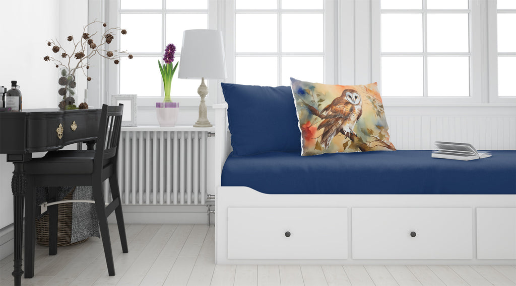 Perched Owl Woodland Wildlife Standard Pillowcase Lightweight Super Soft Easy Care Decorative Artwork Pillowcase, Standard