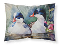 Bufflehead Hooded Merganser Pair Swimming Standard Pillowcase Lightweight Super Soft Easy Care Decorative Artwork Pillowcase, Standard