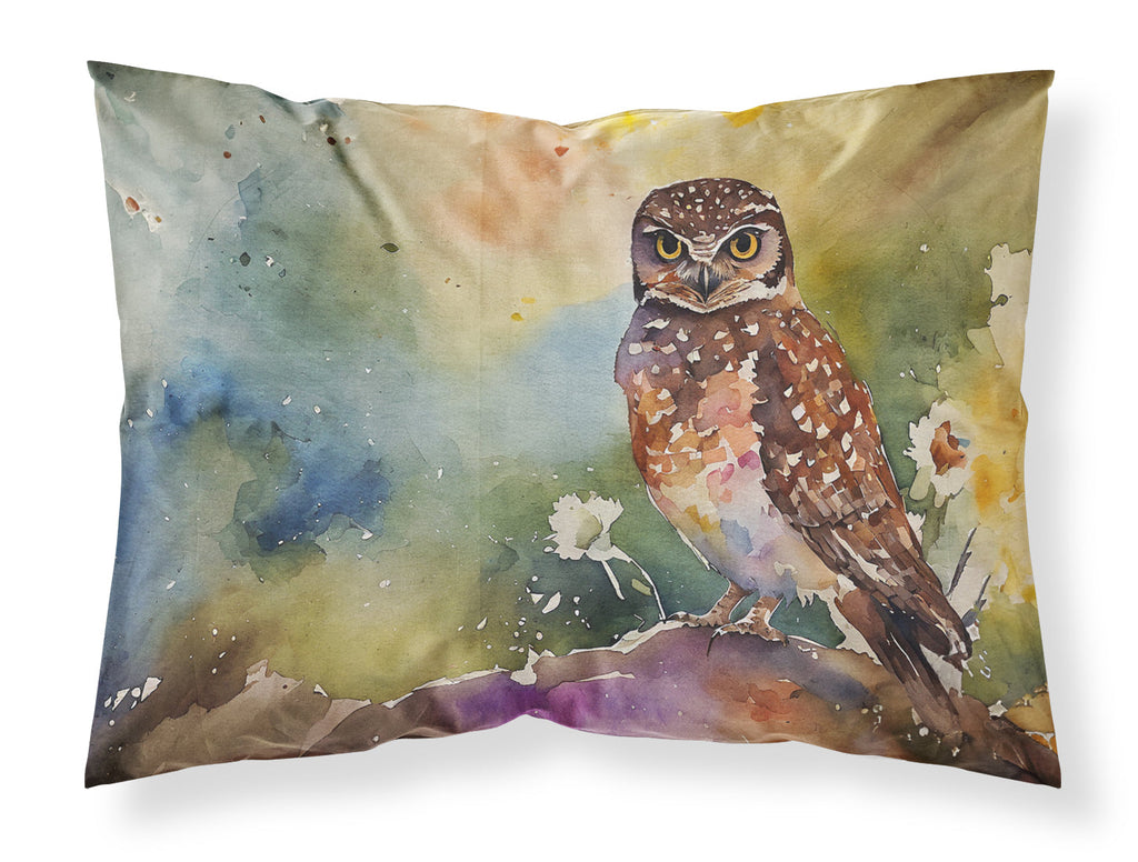 Burrowing Owl Wildlife Portrait Standard Pillowcase Lightweight Super Soft Easy Care Decorative Artwork Pillowcase, Standard
