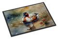 Canvasback Duck Swimming Pond Wildlife Doormat Indoor Outdoor 24H X 36W Front Door Mat Rugs for Entryway, Non Slip Washable Low Pile,