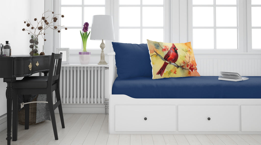 Northern Cardinal on Branch Standard Pillowcase Lightweight Super Soft Easy Care Decorative Artwork Pillowcase, Standard