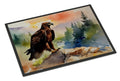 Bald Eagle Perched Mountain Landscape Doormat Indoor Outdoor 24H X 36W Front Door Mat Rugs for Entryway, Non Slip Washable Low Pile,