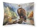 Bald Eagle Mountain Scene Standard Pillowcase Lightweight Super Soft Easy Care Decorative Artwork Pillowcase, Standard