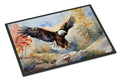Bald Eagle Landing Wings Spread Doormat Indoor Outdoor 18H X 27W Front Door Mat Rugs for Entryway, Non Slip Washable