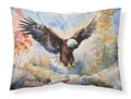 Bald Eagle Landing Wings Spread Standard Pillowcase Lightweight Super Soft Easy Care Decorative Artwork Pillowcase, Standard
