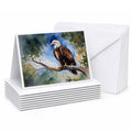 Bald Eagle Perched Tree Branch Greeting Cards Pack of 8 Blank Cards with Envelopes Whimsical A7 Size 5x7