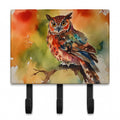 Elf Owl Perched Branch Leash or Key Holder Wall Hooks, Coat Rack Wall Mount, for Hanging Keys, Towels, Aprons, Leashes