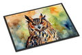 Eurasian Eagle Owl Close-Up Portrait Doormat Indoor Outdoor 18H X 27W Front Door Mat Rugs for Entryway, Non Slip Washable