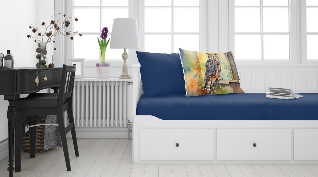 Great Horned Owl on Stone Arch Standard Pillowcase Lightweight Super Soft Easy Care Decorative Artwork Pillowcase, Standard