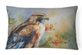 Red Tailed Hawk Portrait Wildlife Decorative Throw Pillow 12x16 Indoor Outdoor Accent Cushion, Fabric Cover with Insert for Sofa, Bed, Porch & Living Room