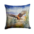 Red Tailed Hawk Flying Landscape Decorative Throw Pillow 14x14 Indoor Outdoor Accent Cushion, Fabric Cover with Insert for Sofa, Bed, Porch & Living Room