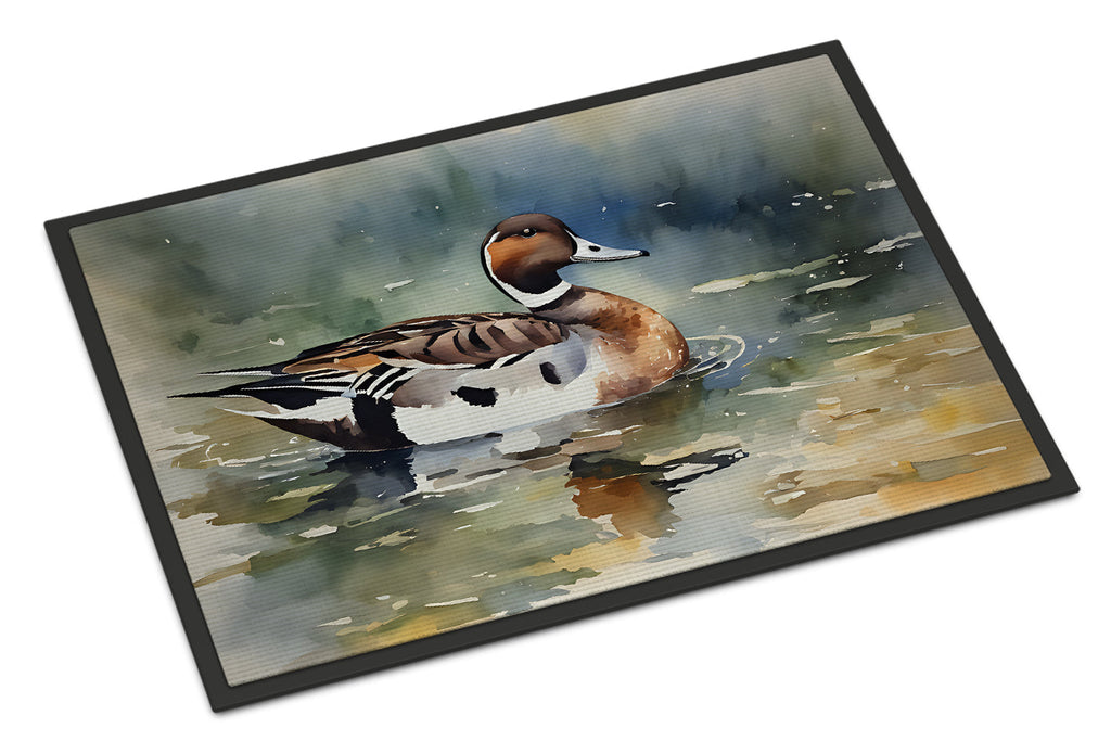 Northern Pintail Duck Swimming Doormat Indoor Outdoor 18H X 27W Front Door Mat Rugs for Entryway, Non Slip Washable