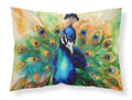 Peacock Displaying Feathers Standard Pillowcase Lightweight Super Soft Easy Care Decorative Artwork Pillowcase, Standard