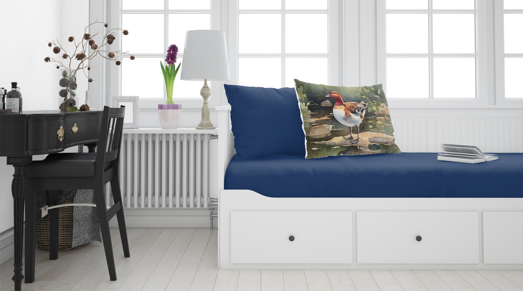 Redhead Duck Standing by Water Standard Pillowcase Lightweight Super Soft Easy Care Decorative Artwork Pillowcase, Standard