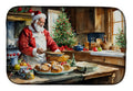 Cookies with Santa Claus Weihnachtsmann Dish Drying Mat Absorbent Dish Drying Mat Pad for Kitchen Counter Dish Drainer Mat for Countertop, 14 x 21", Multicolor