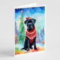 Cane Corso Christmas Greeting Cards Pack of 8 Blank Cards with Envelopes Whimsical A7 Size 5x7