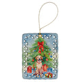 Chesapeake Bay Retriever Christmas Porcelain Ornament Christmas Tree Hanging Decorations for Home Christmas Holiday, Rectangle, Gift, Multicolor