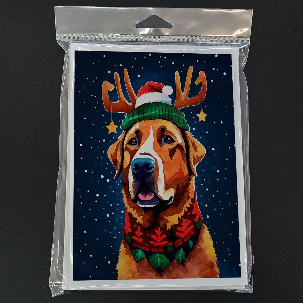 Chesapeake Bay Retriever Christmas Greeting Cards Pack of 8 Blank Cards with Envelopes Whimsical A7 Size 5x7