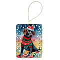 German Shorthaired Pointer Christmas Porcelain Ornament Christmas Tree Hanging Decorations for Home Christmas Holiday, Rectangle, Gift, Multicolor