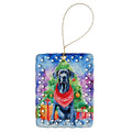 Great Dane Christmas Porcelain Ornament Christmas Tree Hanging Decorations for Home Christmas Holiday, Rectangle, Gift, Multicolor