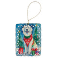 Great Pyrenees Christmas Porcelain Ornament Christmas Tree Hanging Decorations for Home Christmas Holiday, Rectangle, Gift, Multicolor