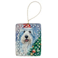 Old English Sheepdog Christmas Porcelain Ornament Christmas Tree Hanging Decorations for Home Christmas Holiday, Rectangle, Gift, Multicolor