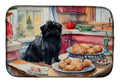 Affenpinscher Christmas Cookies Dish Drying Mat Absorbent Dish Drying Mat Pad for Kitchen Counter Dish Drainer Mat for Countertop, 14 x 21", Multicolor