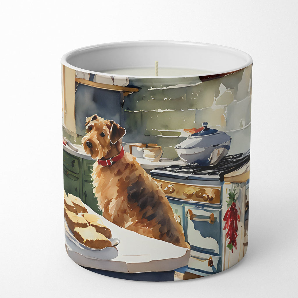 Airedale Terrier Christmas Cookies Decorative Soy Candle Nature Soy Wax Essential Oil Home Decor Ideal for Bedroom Kitchen Bath Office Gift, 10 oz