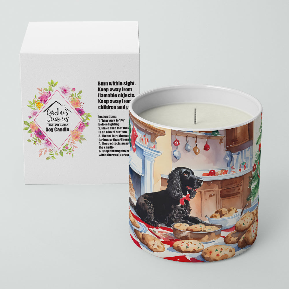 American Water Spaniel Christmas Cookies Decorative Soy Candle Nature Soy Wax Essential Oil Home Decor Ideal for Bedroom Kitchen Bath Office Gift, 10 oz