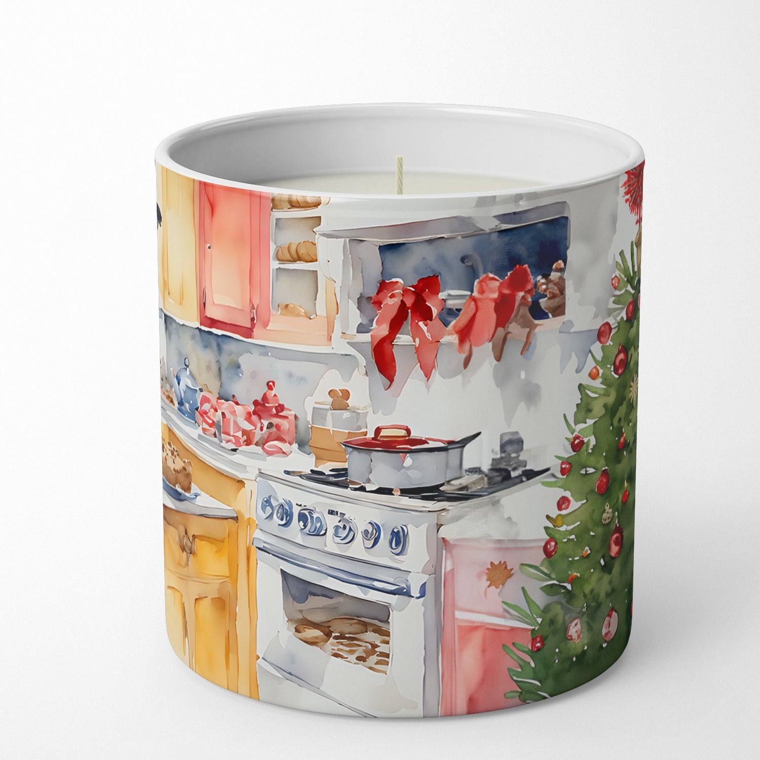 Australian Shepherd Christmas Cookies Decorative Soy Candle Nature Soy Wax Essential Oil Home Decor Ideal for Bedroom Kitchen Bath Office Gift, 10 oz