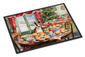 Basenji Christmas Cookies Doormat Indoor Outdoor 18H X 27W Front Door Mat Rugs for Entryway, Non Slip Washable