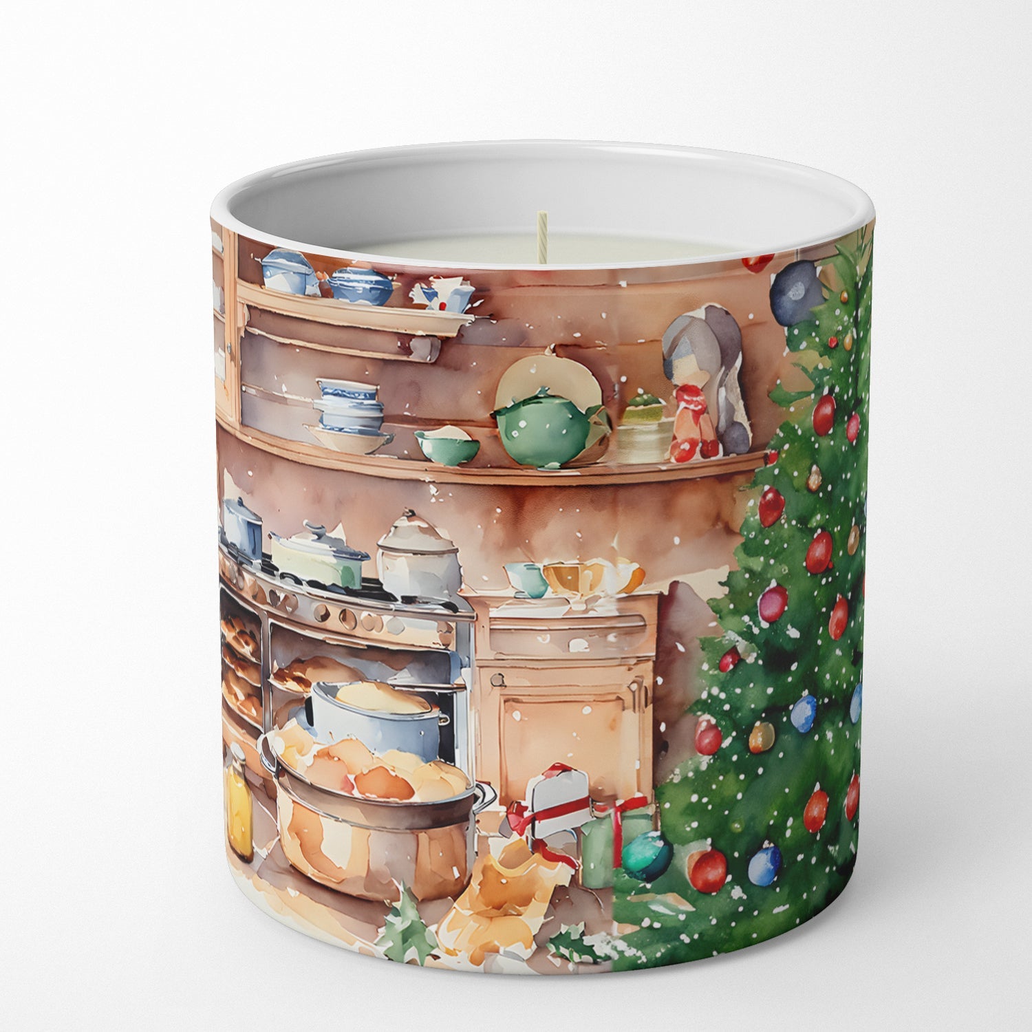 Bernese Mountain Dog Christmas Cookies Decorative Soy Candle Nature Soy Wax Essential Oil Home Decor Ideal for Bedroom Kitchen Bath Office Gift, 10 oz